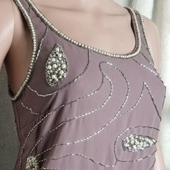 Bar III | Mauve Beaded Tank Top - Picture 2 of 7